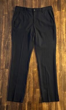 Rag & Bone Women’s 8 Pants Slim Straight Leg Wool Blend Trouser Black